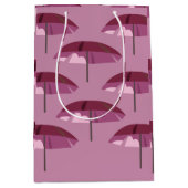 Roze Umbrella Medium Cadeauzakje (Voorkant)