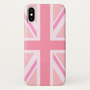 Roze uniale vlag/vlag iPhone x hoesje