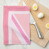 Roze uniale vlag/vlag theedoek (Quarter Fold)