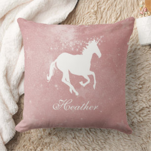 Roze Unicorn Aangepast Sierkussen