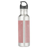 Roze Unicorn - Aangepast Waterfles (Achterkant)