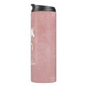 Roze Unicorn Aangepaste thermische trommel Thermosbeker (Geroteerd rechts)