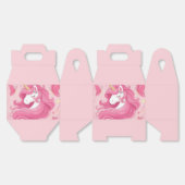 roze unicorn bedankdoosjes (Ongevouwen)