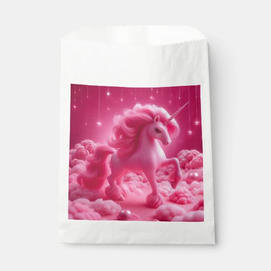 roze unicorn bedankzakje (Voorkant)