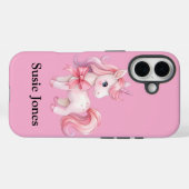 Roze Unicorn Case-Mate iPhone Case (Achterkant (horizontaal))