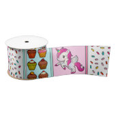 Roze Unicorn en Sprinkles Birthday Ribbon Lint (Spoel)