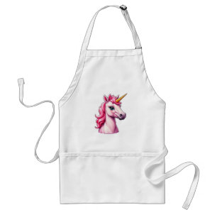 Roze Unicorn Fantasy Standaard Schort