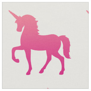Roze Unicorn gecomprimeerd katoen (56 inch breed) Stof