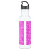 Roze Unicorn Glitter Speciaal Waterfles (Achterkant)