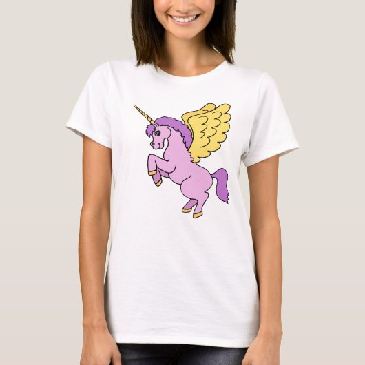 Roze Unicorn Graphic T-shirt (Voorkant)