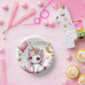 Roze Unicorn Papieren Kommen (Feest)