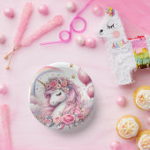 Roze Unicorn Papieren Kommen (Feest)