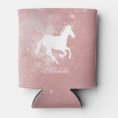 Roze Unicorn persoonlijke Koelbox Blikjeskoeler (Voorkant)