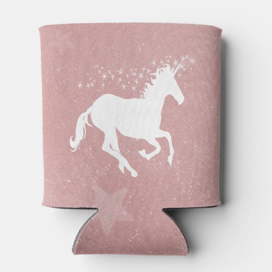 Roze Unicorn persoonlijke Koelbox Blikjeskoeler (Achterkant)