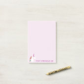 Roze Unicorn Post-it® Notes (Op bureau)