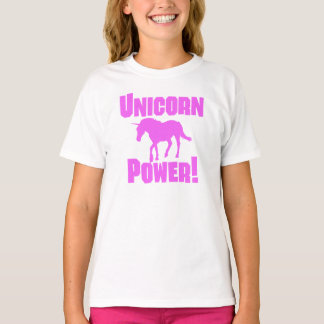 Roze Unicorn Power T-shirt
