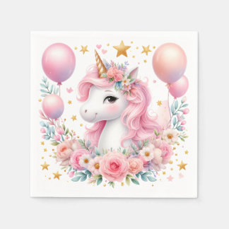 Roze Unicorn Servet