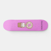 Roze unicorn skateboard (Horizontaal)