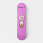 Roze unicorn skateboard (Voorkant)