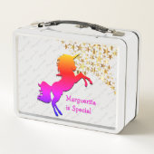 Roze UNICORN Stars gepersonaliseerd (Achterkant)