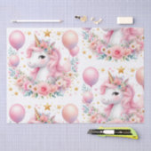 Roze Unicorn Tissuepapier (Craft)