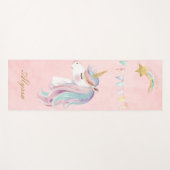 Roze Unicorn Yogamat (Voorkant (horizontaal))