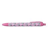Roze Unicorn Zwarte Inkt Pen (Bovenkant)