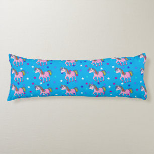 Roze Unicorns & Star Print Body Pillow Lichaamskussen