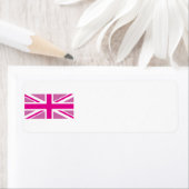 Roze Union Jack Label (Insitu)