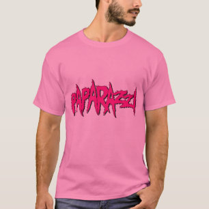 Roze Unisex Paparazzi Grafisch T-shirt