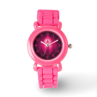 Roze, unitair universeel, opvlammend krijstijs horloge