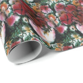 "Roze vaas" Vloertuinpapier Cadeaupapier (Rol Hoek)