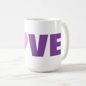 Roze Valentijn aangepaste mok (Voorkant rechts)