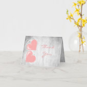 Roze Valentijn Hartelijk dank Kaart (Gele Bloem)