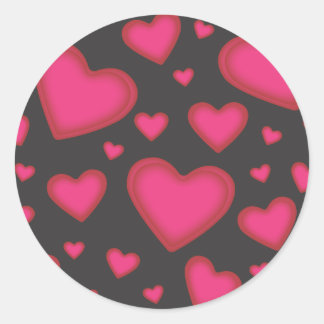 Roze Valentijn Harten Sticker