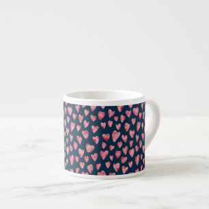 Roze Valentijn Heart Espresso Cup Kop