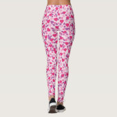 Roze Valentijn Hearts Leggings (Achterkant)