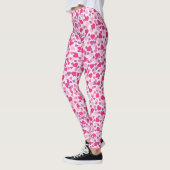 Roze Valentijn Hearts Leggings (Links)