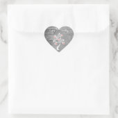 Roze Valentijn Hearts Tree Sticker (Tas)