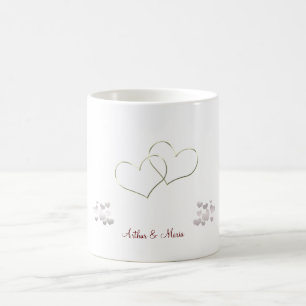 Roze Valentijn op de dag van de hartstocht Koffiemok