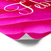 Roze Valentijn Poster (Hoek)