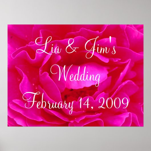 Roze Valentijn Poster (Voorkant)