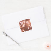 ROZE VALENTIJN'S DAG HARTEN VIERKANTE STICKER (Envelop)