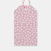 Roze Valentijns  Thema Hartballonnen en Auto Cadeaulabel (Achterkant)