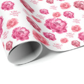 Roze Valentijnsdag Cadeaupapier (Rol Hoek)