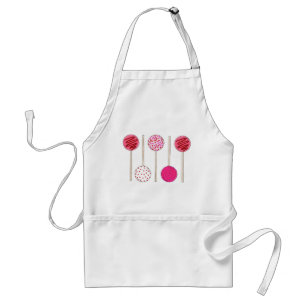 Roze Valentijnsdag Cake Poppen dessert Baker Food Standaard Schort