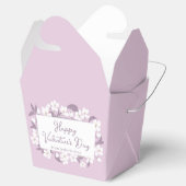 Roze Valentijnsdag Custom Floral Party Bedankdoosjes