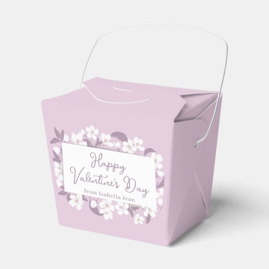 Roze Valentijnsdag Custom Floral Party Bedankdoosjes