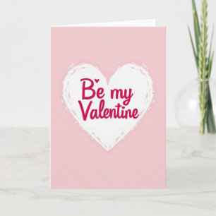 Roze Valentijnsdag kaart