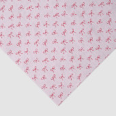 roze Valentijnsdag met boogpatroon Tissuepapier (Detail)